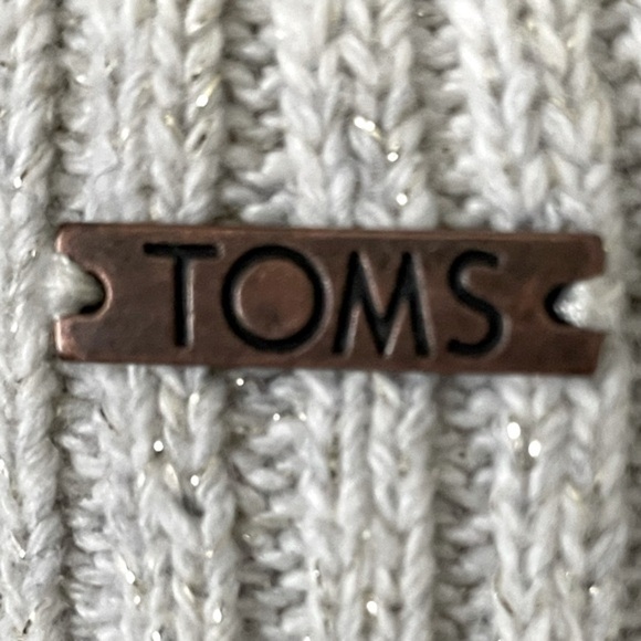 Tom’s at Target Women’s Sweater Small Grey & Shimmer Cotton & Wool Contemporary - Picture 8 of 13